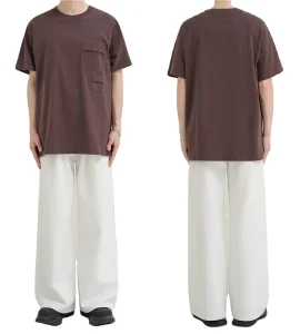 100% Cotton Eco-Friendly Breathable Men’s Loose Fit O-Neck Short Sleeve T-Shirt
