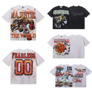 100% Cotton Graphic T Shirt Oversize Streetwear Tshirt Vintage Men’s T-shirt