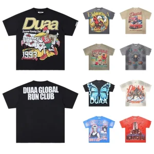 100% Cotton Graphic T Shirt Y2K Oversize Streetwear Designer Vintage Men’s T-shirt