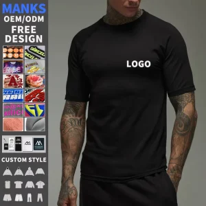 100% Cotton High Quality Custom Raglan Sleeves Knitted Print Men’s Vintage Regular Fit Heavyweight 220g T Shirt