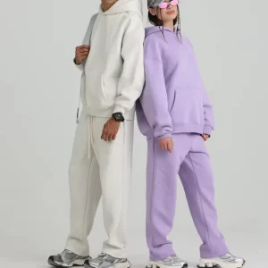 100% Cotton Hoodies Set Blank Thick Fleece Heavy Weight Oversized Hoodies Custom Print Logo Men’s Hoodies & Sweatshirts