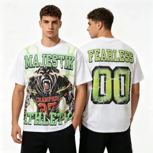 100% Cotton Men’s Clothing T-Shirts Streetwear Y2K Graphic Oversized Tees Tshirt for Men