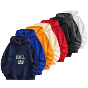 100% Cotton Men’s Hoodie, Hip Hop Streetwear, Hood Drawstring, Puff Print, Custom Logo, Pullover Hooded Sweatshirt