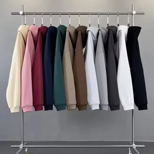 100% Cotton Men’s Hoodies Sweatshirts Pullover Streetwear Tracksuits Heavyweight 450gsm Puff Printing Hoodie for Men