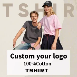 100% Cotton Plain T Shirt Custom High Quality Men’s T Shirt Logo Comfortable Silk Screen Printing Tshirts for Men