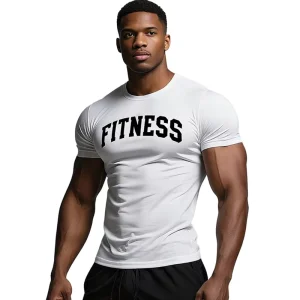 100% Cotton Slim Fit Knitted Sportswear Men’s T shirts Custom Design Premium Gym Workout Training Quick Dry