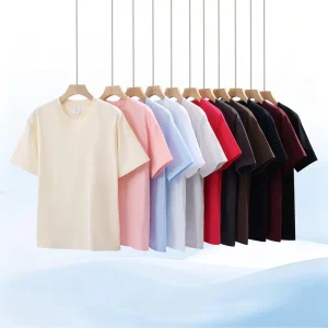 100% Cotton T Shirt Screen Printed and Embroidery Custom Heavyweight Plus Size Men’S T Shirts