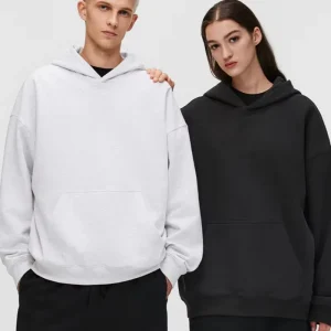 100% Cotton Unisex Oversized Hoodie, Drop Shoulder, Embroidery Logo, Blank Custom Men’s Hoodies