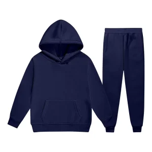 100% Cotton Windproof Eco Friendly Custom Design Plus Size Breathable Autumn Sweatpants and Hoodie Set Unisex