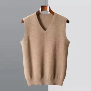 100% Other Spring New Thick Casual Men’s V Neck Button Sleeveless Vest