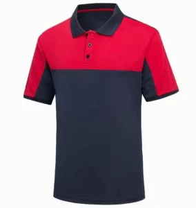 100% Pique Work Wear Uniform Custom Logo Polo Shirt Short Sleeve Contrast Color Men’s Work Uniform Polo Shirts