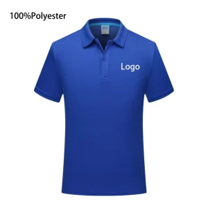 100% Polyester Blank Polo Shirts Custom Logo Comfortable and Fashionable Blank Men’s Polo Shirts