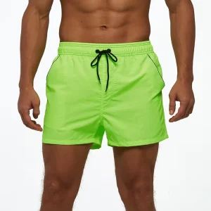 100% Polyester Quick Dry Men’s Board Shorts Competition Swim Trunks for Bikinis & Beachwear Men’s Swimwear