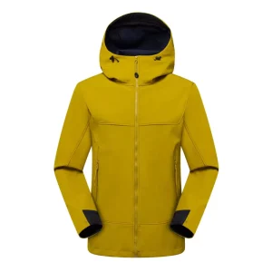 100% Polyester Softshell Waterproof Blank Custom logo Design Long Sleeve Full Zipper Men’s Jacket