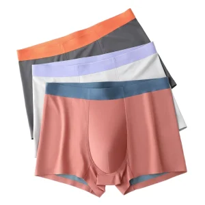 100 Thread Count Men’s Modal Mid Rise Underwear Breathable Antibacterial Seamless High End Business Style