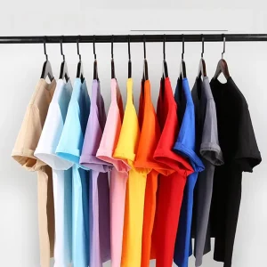 180GSM Custom t Shirt Men’s 100% Cotton Loose Tshirt Rib O-neck Blank Streetwear Oversize T-shirt for Men