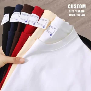 220 Gsm Loose T Shirt Men Custom Screen Printed Men’s T Shirt High Quality Custom Plain Tshirts