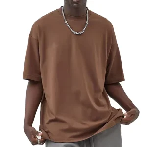 230g Customizable Screen Print Blank Breathable Eco-friendly Heavyweight Pure Cotton Men’s Loose Oversized T-shirt