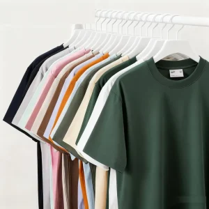 240g Guangzhou Clothing Manufacturer Custom 100% Cotton Blank Drop Shoulder T Shirt Plus Size Men’s T Shirts
