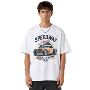 250 Grams Unisex Custom 100% Cotton Short Sleeve Crew Neck T Shirt Loose Fit with Digital Printing OEM ODM Design Logo T Shirt