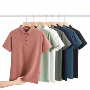 280gsm Heavy Weight Men’s Polo T Shirts Streetwear Blank Custom Logo Golf T Shirt