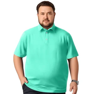 2XL-5XL Oversize Men’s Shirts Short Sleeve Plain Golf Polo T Shirt Summer Quick Dry Breathable for Men Casual Sports ODM Custom