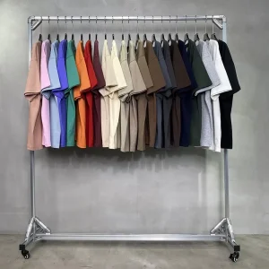 305 Grams Loose Men’s Basic Short-sleeved T Shirt Earth Color Cotton Tshirt