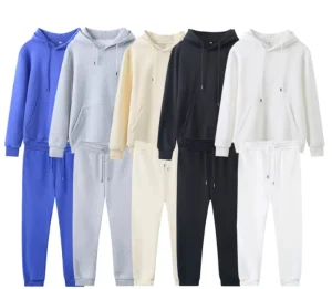 330G Fleece Casual Men’s Hoodie Two Piece Sets Winter Fashion Streetwear Tracksuit