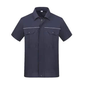 35% Cotton Men’s Women’s Construction Workwear Wear resistant Breathable Short Sleeve Work Clothes