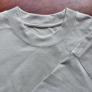 350 Grams Thick Collar Embroidery Blank 100% Organic Cotton Plain Tshirt Heavyweight Men’s T shirt