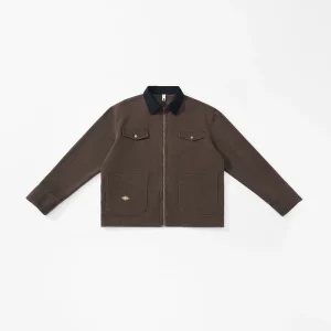 350 grams Men’s Retro Jacket Detroit Workwear with Zipper Closure Heavyweight Washed Outwear for Spring and Autumn