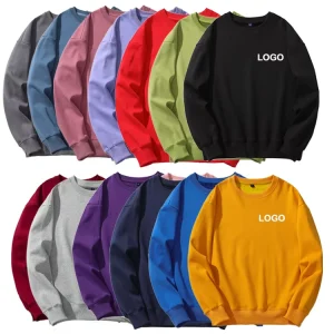 350gsm Heavyweight Drop Shoulder Men’s Oversized Sweatshirt Pullover Cotton Spandex Crew Neck Long Sleeve Custom Logo Sweatshirt