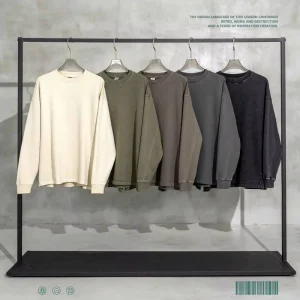 460G Side Vent Dropped Shoulder 100% Cotton Heavyweight Oversized Men’s Unisex Tshirt Sweatshirt Streetwear