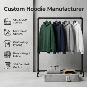 500 Gsm Cotton Hoody Pullover Mens Oversized Heavyweight Hoodie Custom Logo Puff Printing Solid Color Blank Men Hoodie