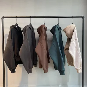 500gsm Custom Blank Hoodies for Men Puff Print Heavyweight Oversized Cotton Hoodies Factory High Quality Hoody