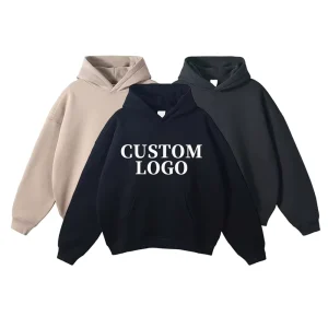 500gsm Heavyweight Hoodie Men’s Blank 100% Cotton Oversized Pullover Private Label Bulk Sweatshirt US EU Size Fit