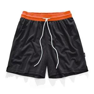 7″ Mens Basketball Mesh Athletic Shorts Double Layer Gym Workout Shorts with Pocket Drawstring Breathable Men’s Shorts