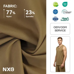 77% Nylon 23% Spandex Performance Knit for Basketball Jerseys Snag Resistant Custom Dyeing