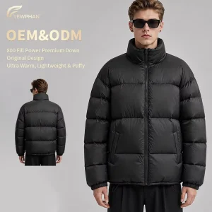 800F Winter Waterproof Breathable Goose Down Puffer Jacket Casual Canvas Zipper Vintage Thin Plus Size Men Winter Jacket Hood