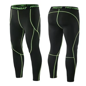 Active Compression Gym Pants Fitness Sportswear Quick Drying Tight Fit Compression Sports Pants for Men