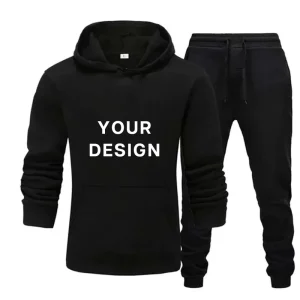 Activewear Men’s Sports Tracksuit Athletic 2 Piece Outfits Hoodies and Joggers Set Hooded Casual Sport Suit