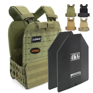 Adjustable Green 600D Oxford Tactical Weighted Vest Customizable Weight Plates For Men Women Versatile Wearable Fitness