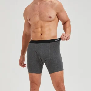 Adult Incontinence Underwear for Men Urine Absorbent Boxer Briefs Moderate Heavy Absorbency 4Layer Protection OEKO TEX Certified