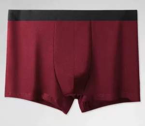 Adult Men’s Thin Ice Knitted Quick Drying Mid Rise Briefs Boxers Breathable Seamless Pure Colour Flat Polyester
