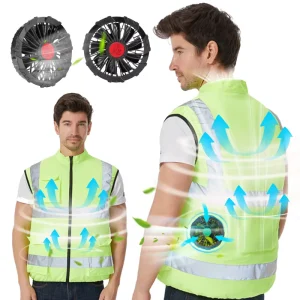 Air Conditioned Workwear Clothing with Fan Cooling Vest for Outdoor Workers Men’s Fan Jacket