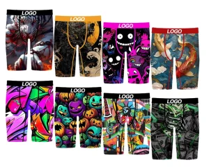 American Brand Boxers Shorts Quick Dry Male Trunks Breathable Printed BoxerShorts Designer Underwear Men Underpants
