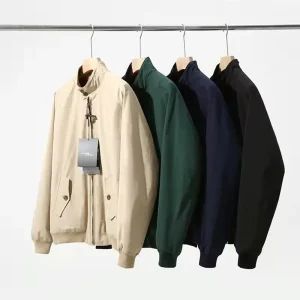 American Retro Casual Men’s G9 Pilot Stand Collar Windproof 100% Polyester Jacket With Zipper Autumn Coat