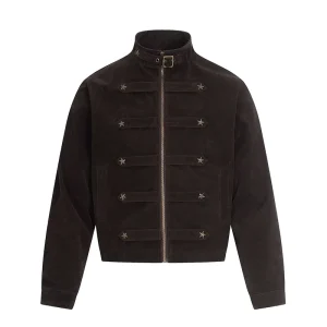American style Airplane Button Embroidered Coat a Warm Winter Jacket Suitable for Couples and Versatile for All Occasions