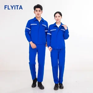 Anti static 100% Cotton Twill High Visibility Suit Reflective Safety Workwear Industrial Mechanics Oil Uniform Hi Vis Work Wear