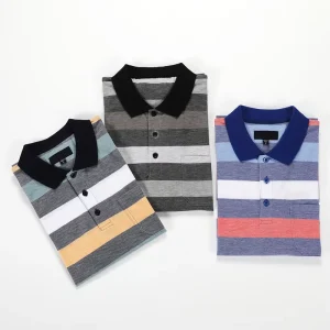 Anti-wrinkle Short Sleeve High Street Polyester Spandex Cotton Casual Polo Collar Men Polo T-shirt